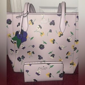 Kate spade purple floral purse